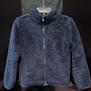 TOTTO - Blue Puffer Jacket with High Collar and Full-Length Zipper